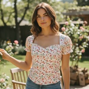 Vs strawberry corset top size m new no tags